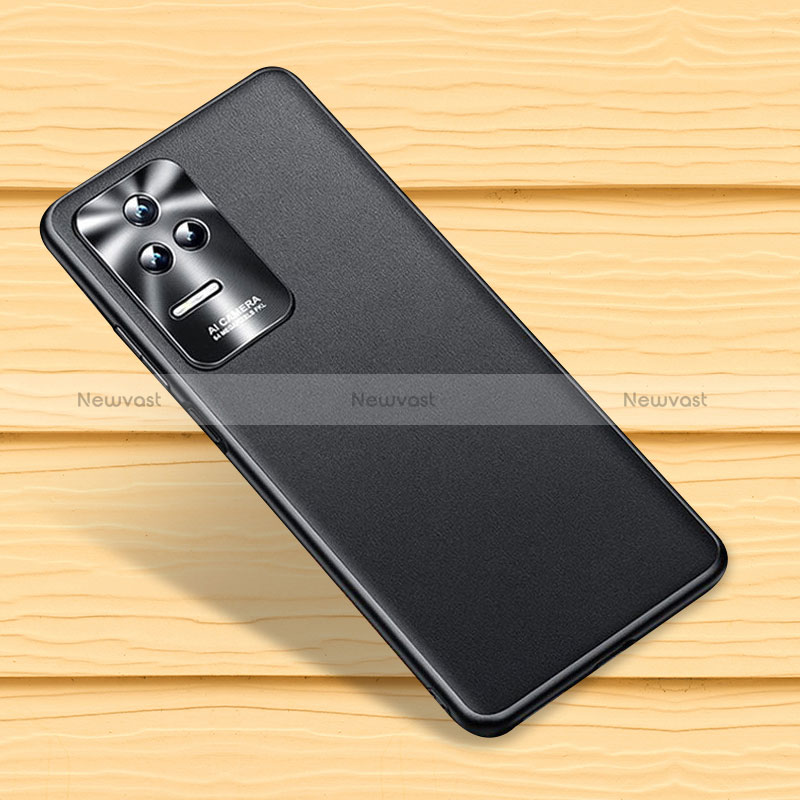 Soft Luxury Leather Snap On Case Cover QK4 for Xiaomi Redmi K50 Pro 5G Black