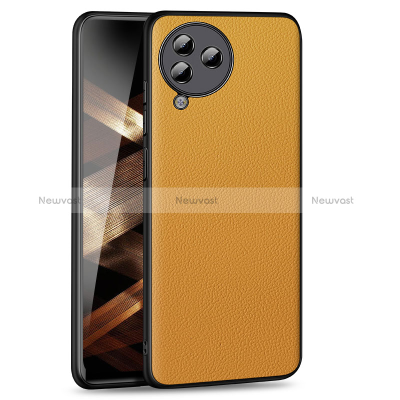 Soft Luxury Leather Snap On Case Cover QK5 for Xiaomi Civi 3 5G Orange