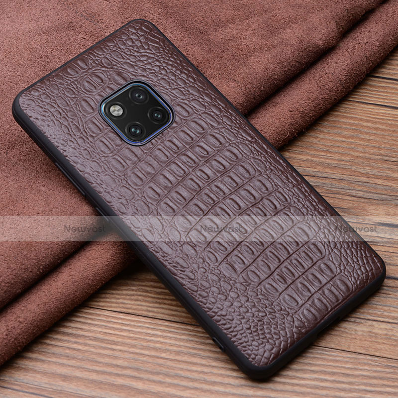 Soft Luxury Leather Snap On Case Cover R01 for Huawei Mate 20 Pro