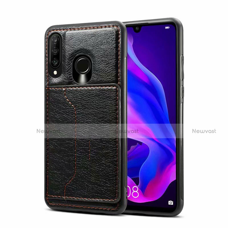 Soft Luxury Leather Snap On Case Cover R01 for Huawei Nova 4e