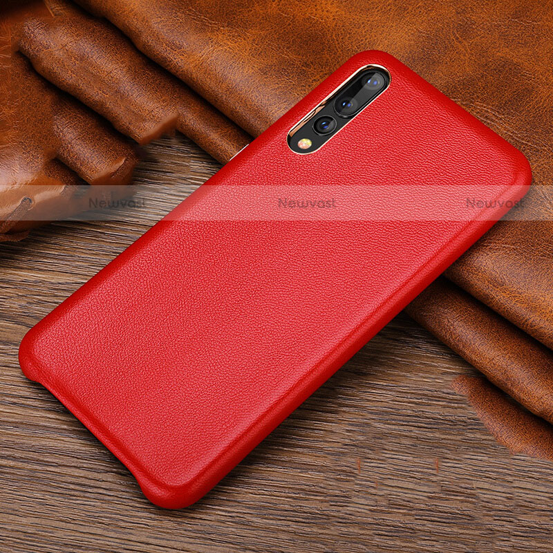 Soft Luxury Leather Snap On Case Cover R01 for Huawei P20 Pro