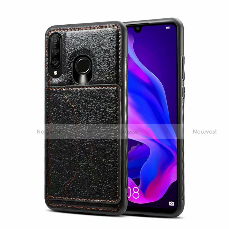Soft Luxury Leather Snap On Case Cover R01 for Huawei P30 Lite XL
