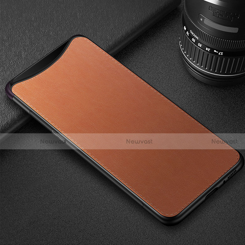 Soft Luxury Leather Snap On Case Cover R01 for Oppo Find X Super Flash Edition