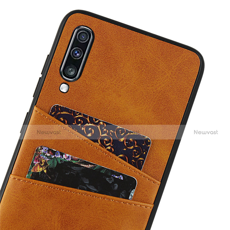 Soft Luxury Leather Snap On Case Cover R01 for Samsung Galaxy A70