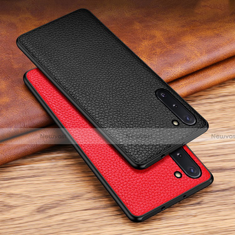 Soft Luxury Leather Snap On Case Cover R01 for Samsung Galaxy Note 10