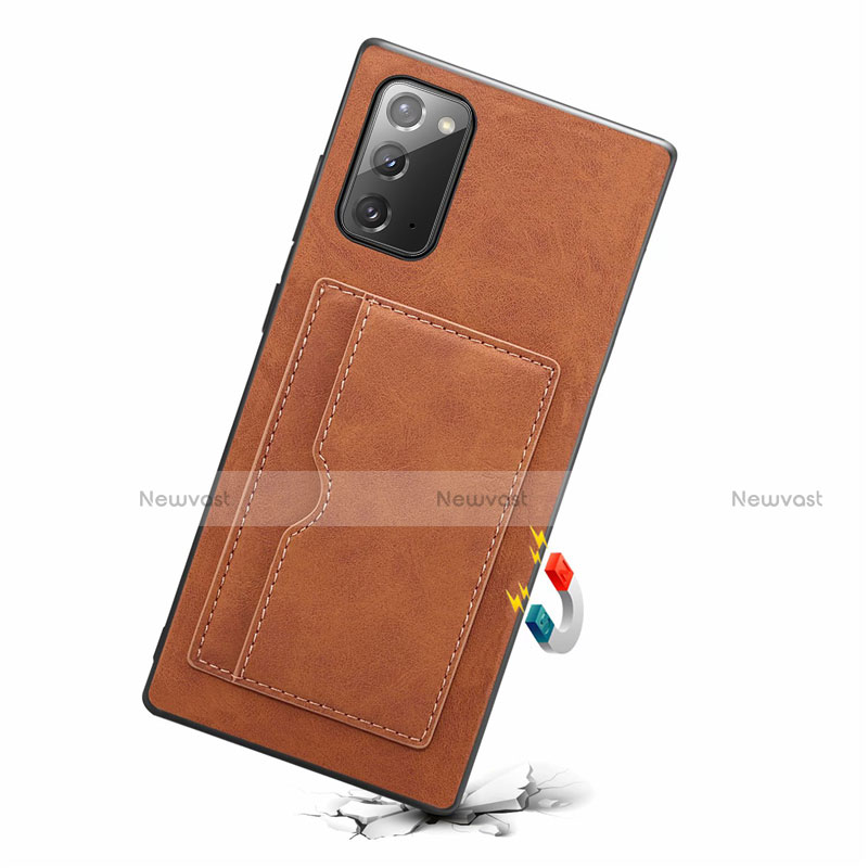 Soft Luxury Leather Snap On Case Cover R01 for Samsung Galaxy Note 20 5G