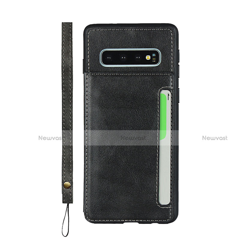 Soft Luxury Leather Snap On Case Cover R01 for Samsung Galaxy S10