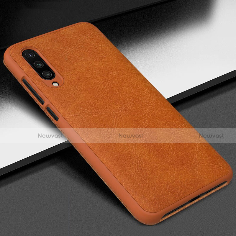 Soft Luxury Leather Snap On Case Cover R01 for Xiaomi Mi A3 Orange