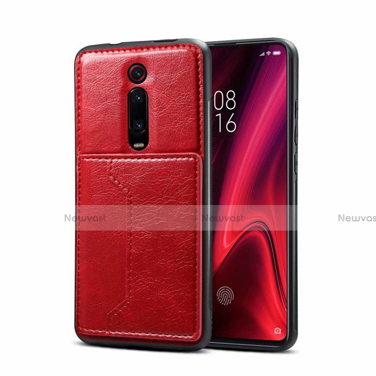 Soft Luxury Leather Snap On Case Cover R01 for Xiaomi Redmi K20 Red