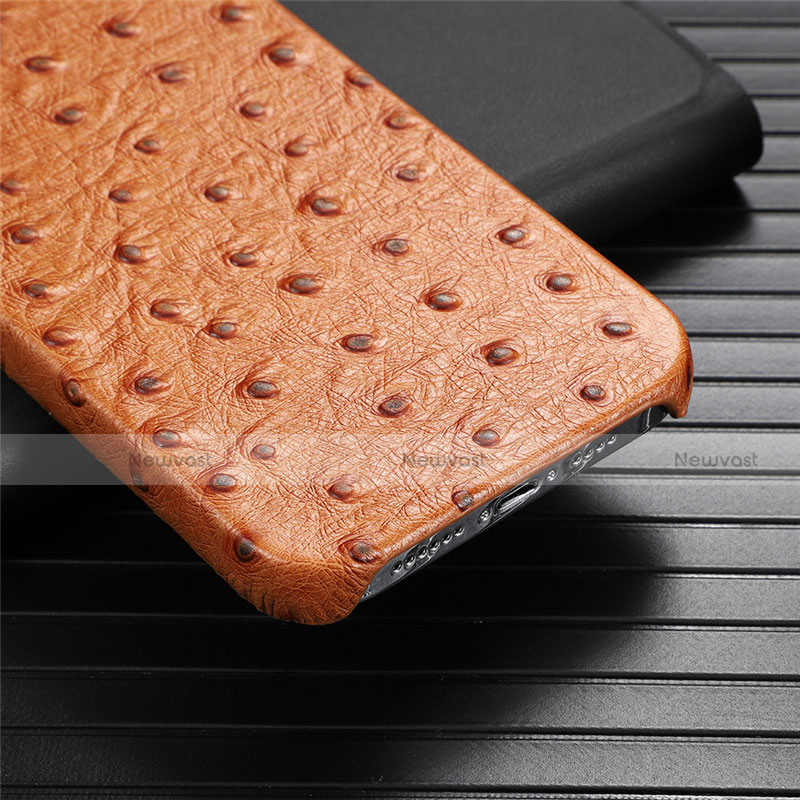 Soft Luxury Leather Snap On Case Cover R02 for Apple iPhone 12 Pro