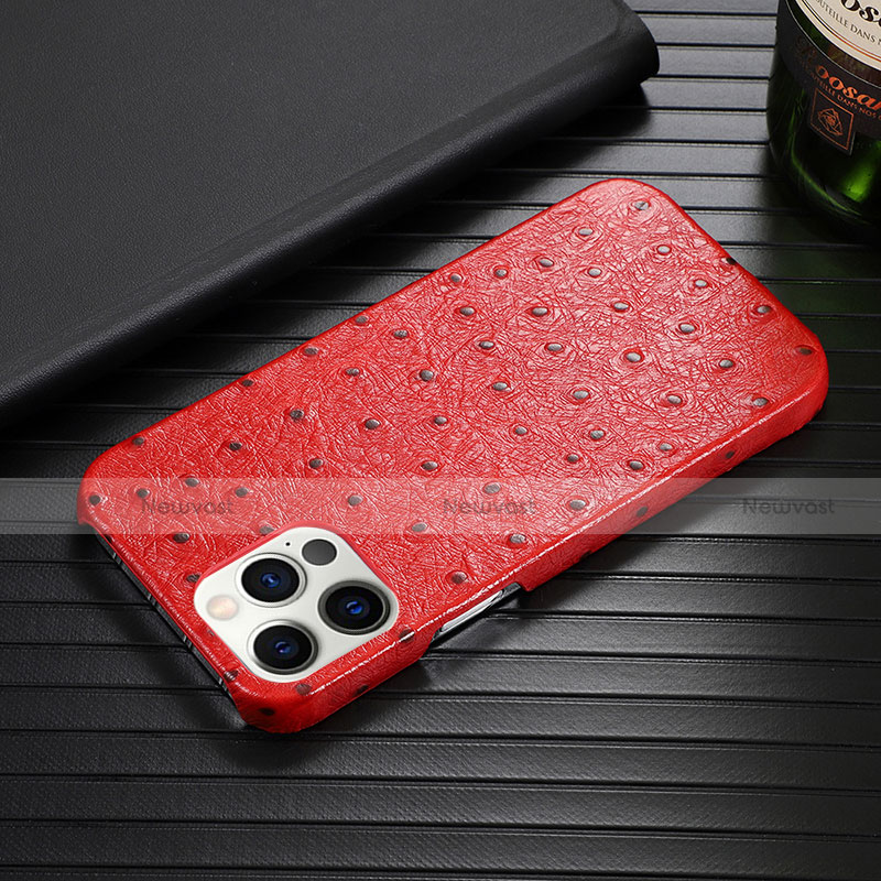 Soft Luxury Leather Snap On Case Cover R02 for Apple iPhone 12 Pro