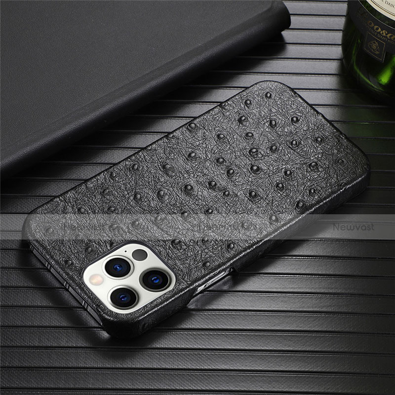 Soft Luxury Leather Snap On Case Cover R02 for Apple iPhone 12 Pro Max