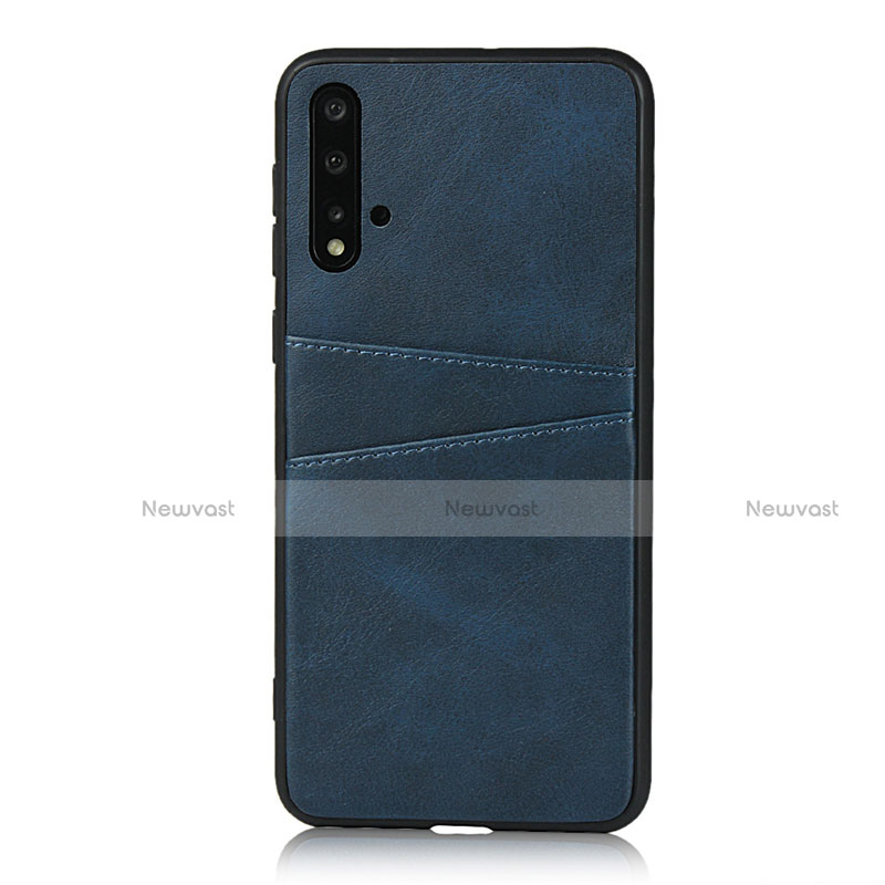 Soft Luxury Leather Snap On Case Cover R02 for Huawei Nova 5