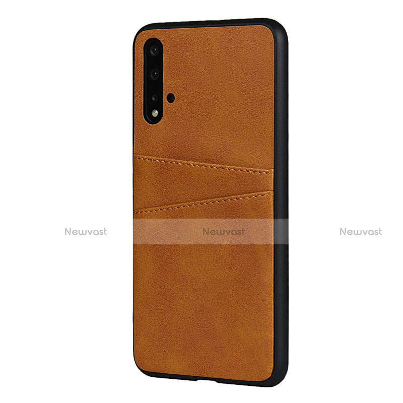 Soft Luxury Leather Snap On Case Cover R02 for Huawei Nova 5 Pro