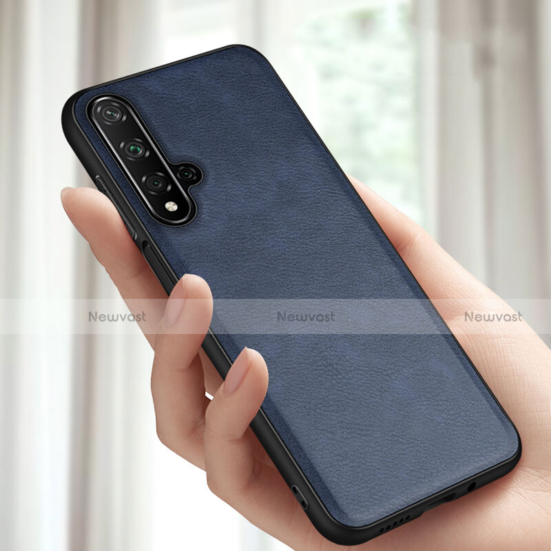 Soft Luxury Leather Snap On Case Cover R02 for Huawei Nova 5T