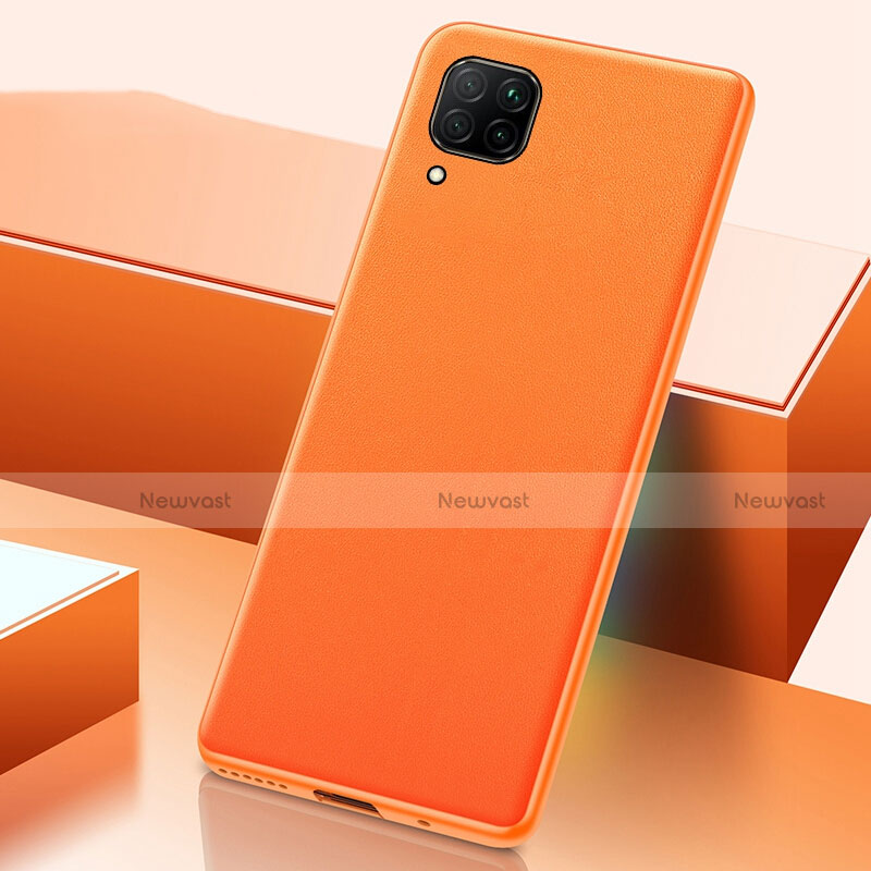 Soft Luxury Leather Snap On Case Cover R02 for Huawei Nova 6 SE Orange