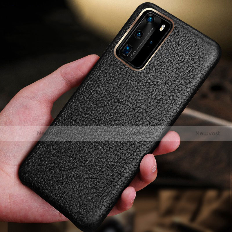 Soft Luxury Leather Snap On Case Cover R02 for Huawei P40 Pro