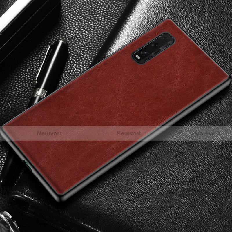 Soft Luxury Leather Snap On Case Cover R02 for Oppo Find X2