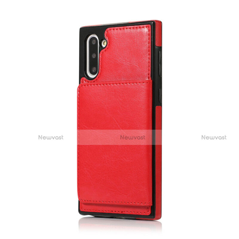 Soft Luxury Leather Snap On Case Cover R02 for Samsung Galaxy Note 10