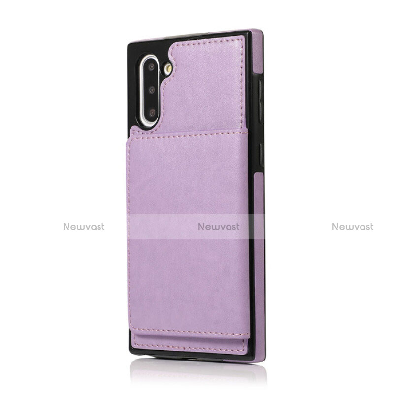 Soft Luxury Leather Snap On Case Cover R02 for Samsung Galaxy Note 10