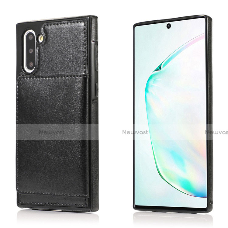 Soft Luxury Leather Snap On Case Cover R02 for Samsung Galaxy Note 10 5G