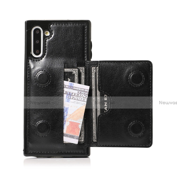 Soft Luxury Leather Snap On Case Cover R02 for Samsung Galaxy Note 10 5G