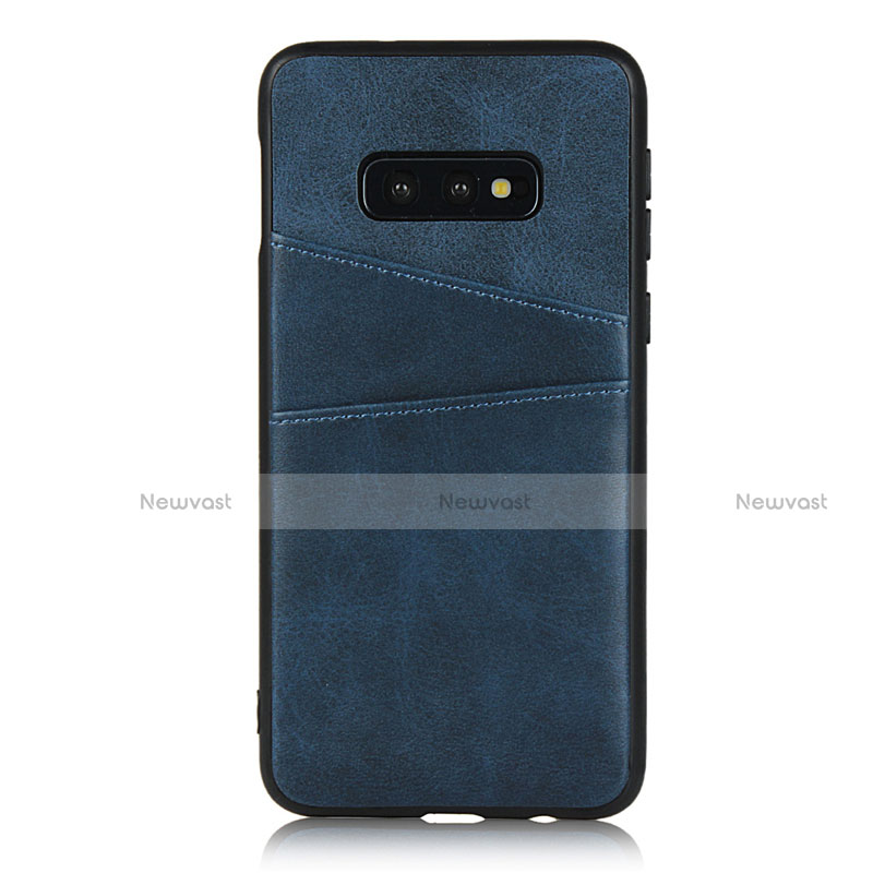 Soft Luxury Leather Snap On Case Cover R02 for Samsung Galaxy S10e