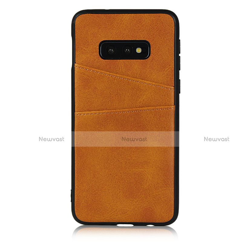 Soft Luxury Leather Snap On Case Cover R02 for Samsung Galaxy S10e