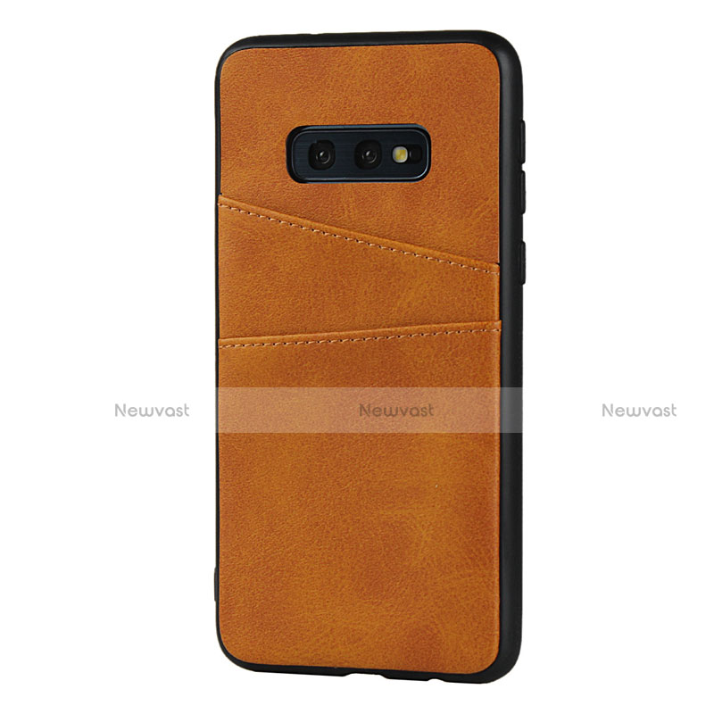 Soft Luxury Leather Snap On Case Cover R02 for Samsung Galaxy S10e