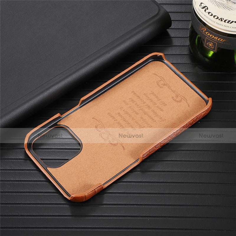 Soft Luxury Leather Snap On Case Cover R03 for Apple iPhone 12 Mini