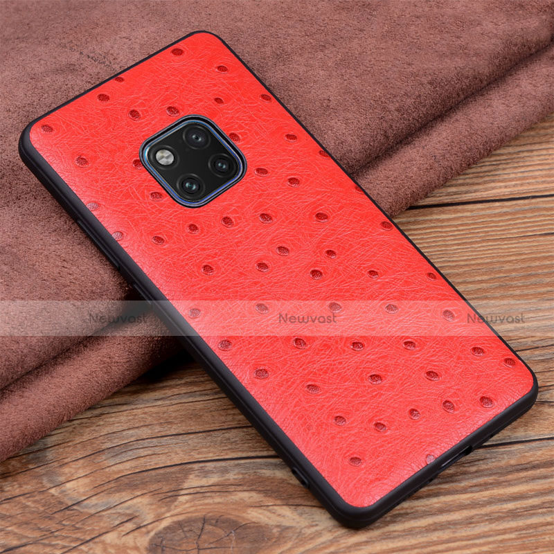 Soft Luxury Leather Snap On Case Cover R03 for Huawei Mate 20 Pro