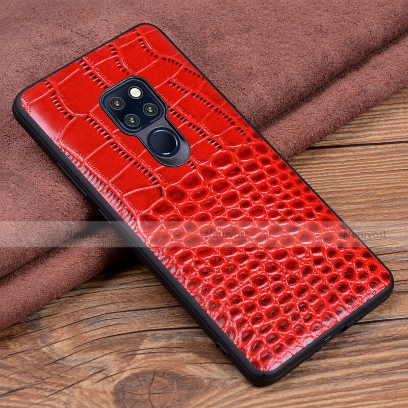 Soft Luxury Leather Snap On Case Cover R03 for Huawei Mate 20 X 5G