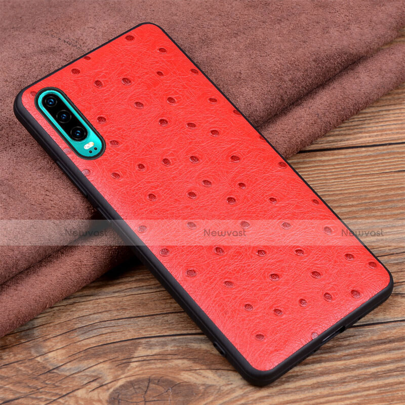 Soft Luxury Leather Snap On Case Cover R03 for Huawei P30