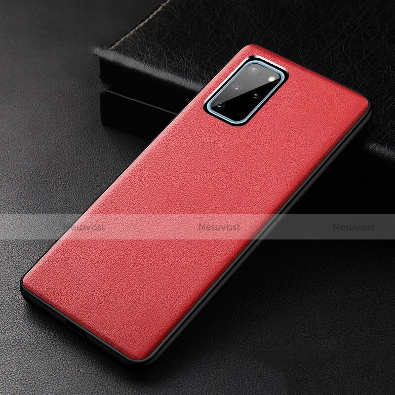 Soft Luxury Leather Snap On Case Cover R03 for Samsung Galaxy S20 Plus