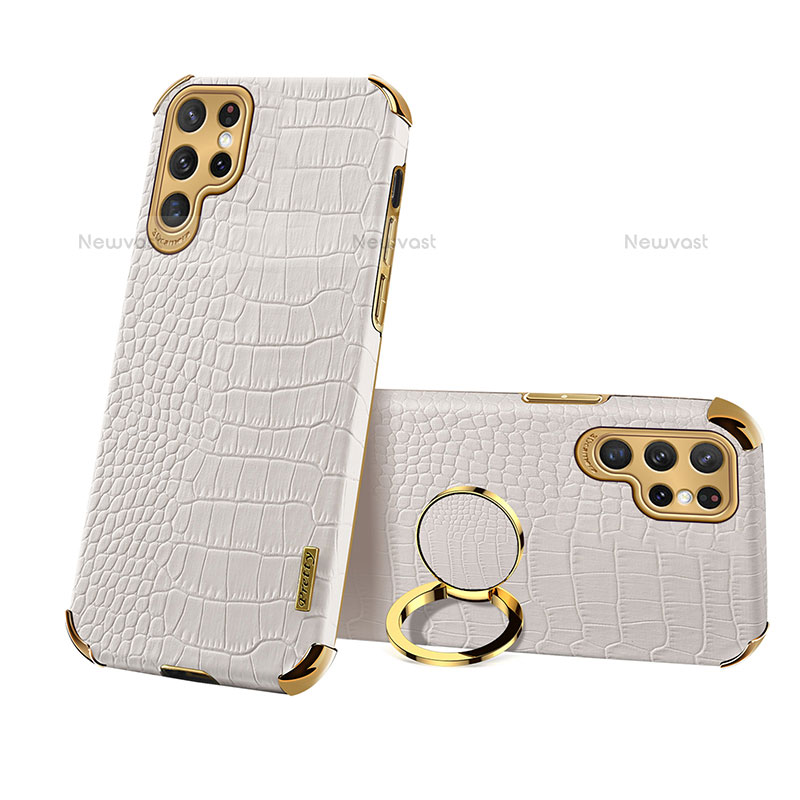 Soft Luxury Leather Snap On Case Cover R03 for Samsung Galaxy S23 Ultra 5G