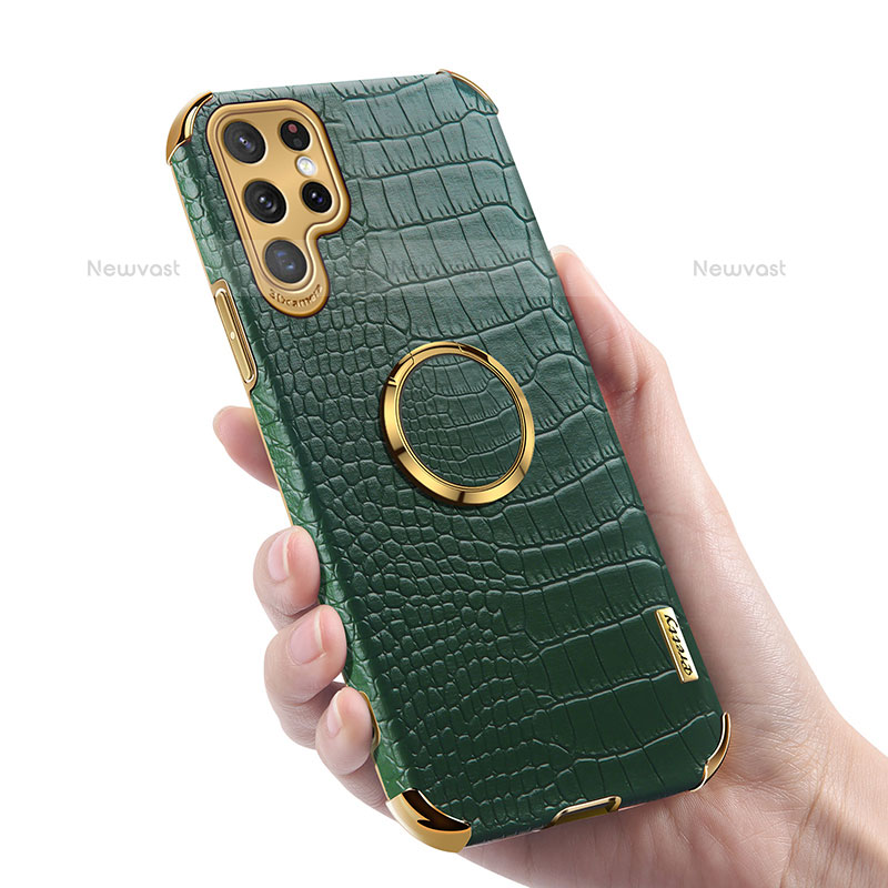 Soft Luxury Leather Snap On Case Cover R03 for Samsung Galaxy S23 Ultra 5G