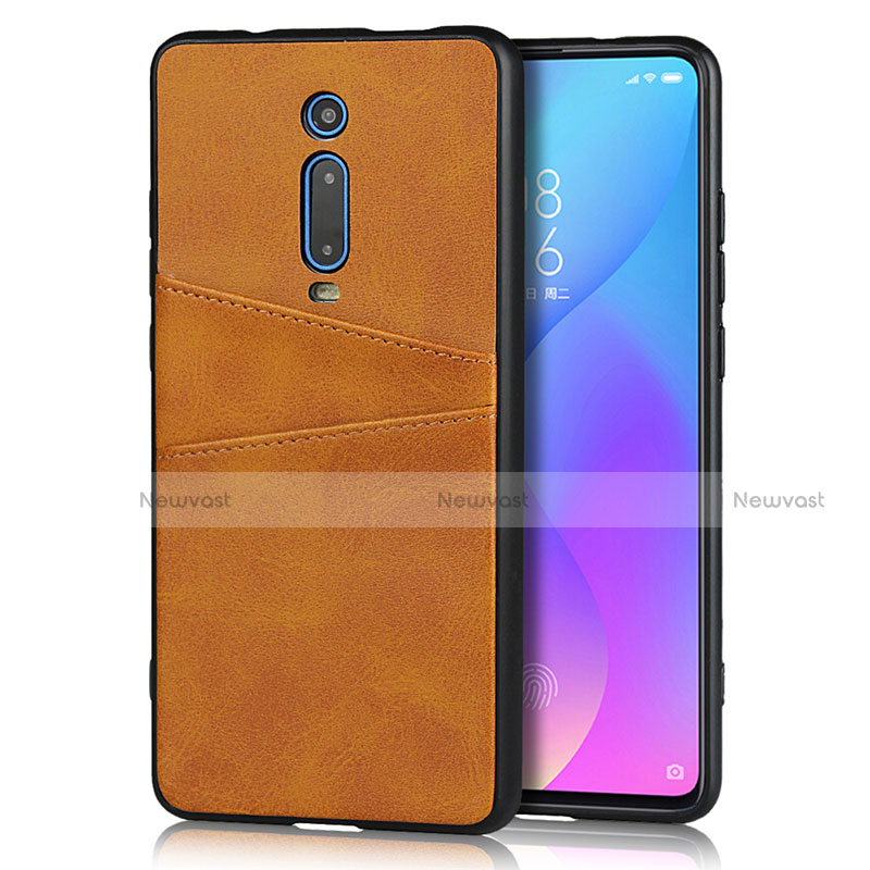 Soft Luxury Leather Snap On Case Cover R03 for Xiaomi Redmi K20 Orange