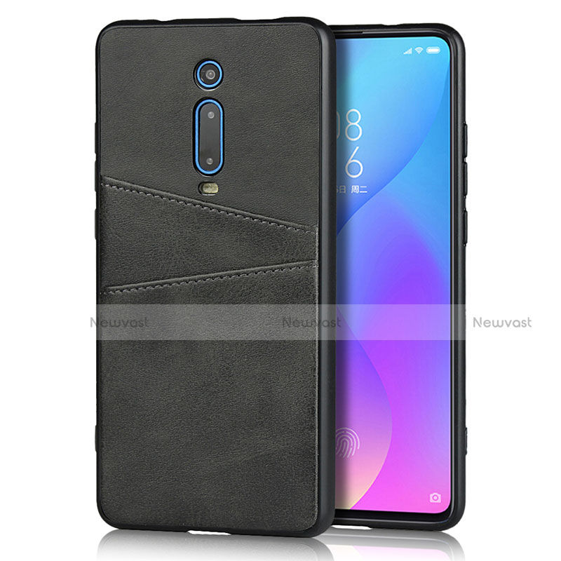 Soft Luxury Leather Snap On Case Cover R03 for Xiaomi Redmi K20 Pro Black