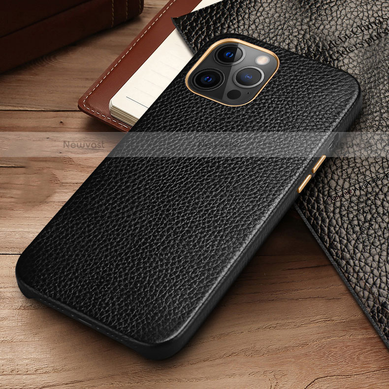 Soft Luxury Leather Snap On Case Cover R04 for Apple iPhone 12 Pro