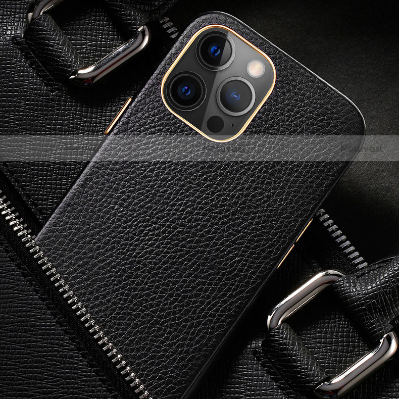 Soft Luxury Leather Snap On Case Cover R04 for Apple iPhone 12 Pro