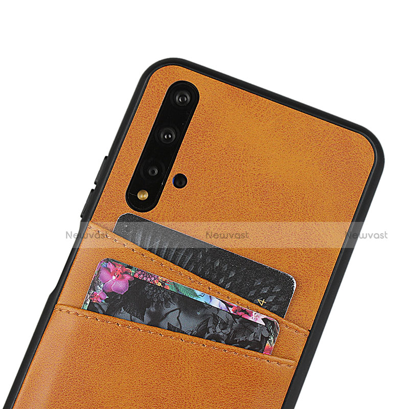 Soft Luxury Leather Snap On Case Cover R04 for Huawei Honor 20