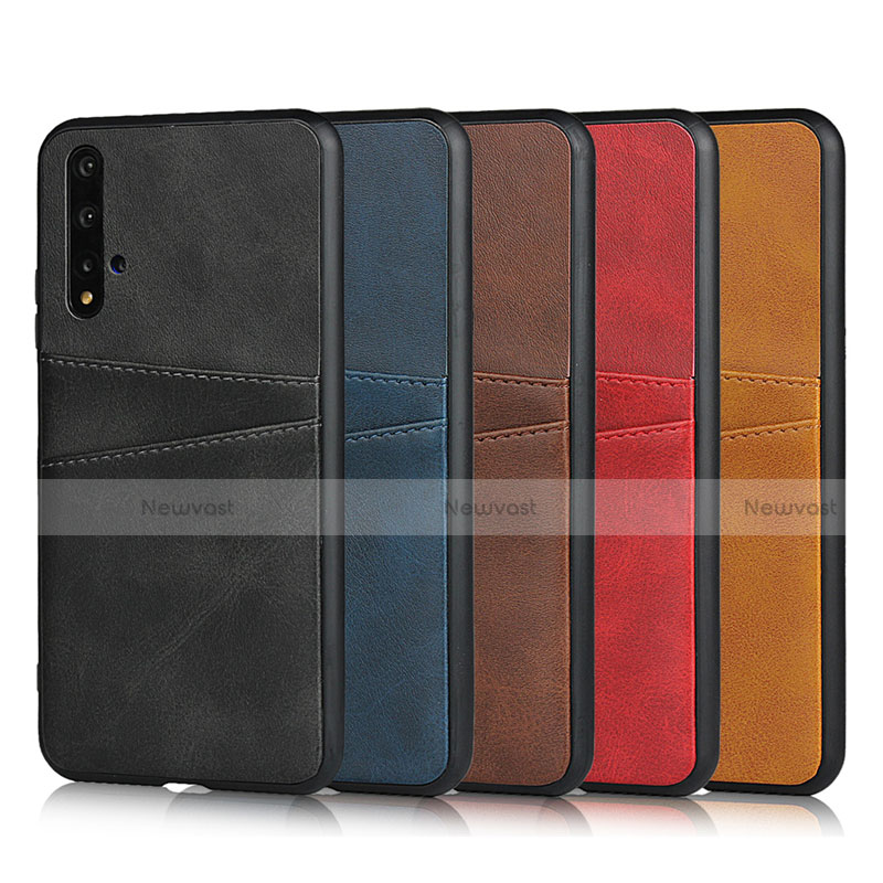 Soft Luxury Leather Snap On Case Cover R04 for Huawei Honor 20