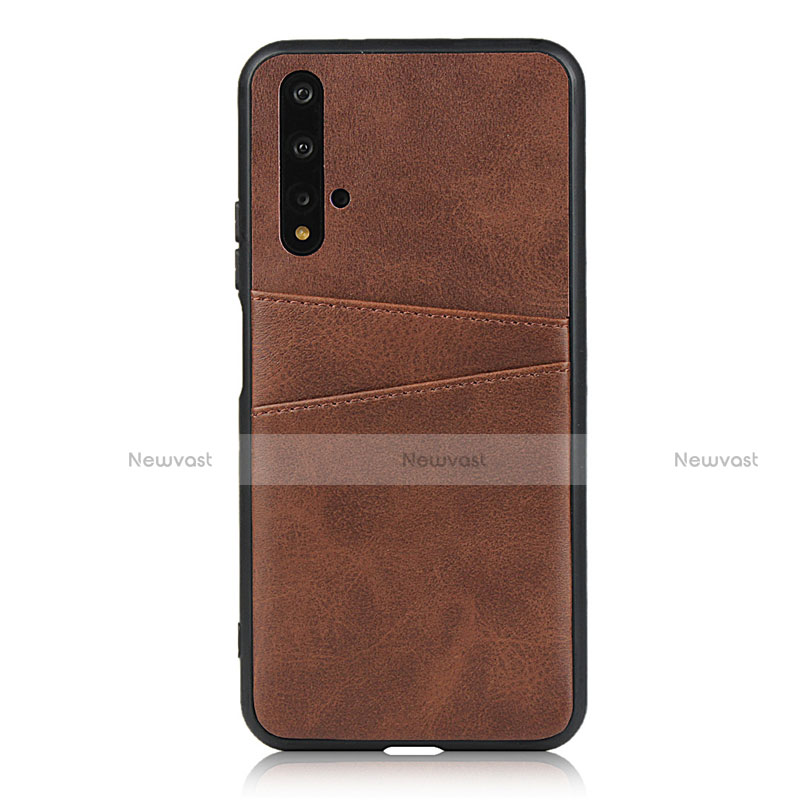 Soft Luxury Leather Snap On Case Cover R04 for Huawei Honor 20