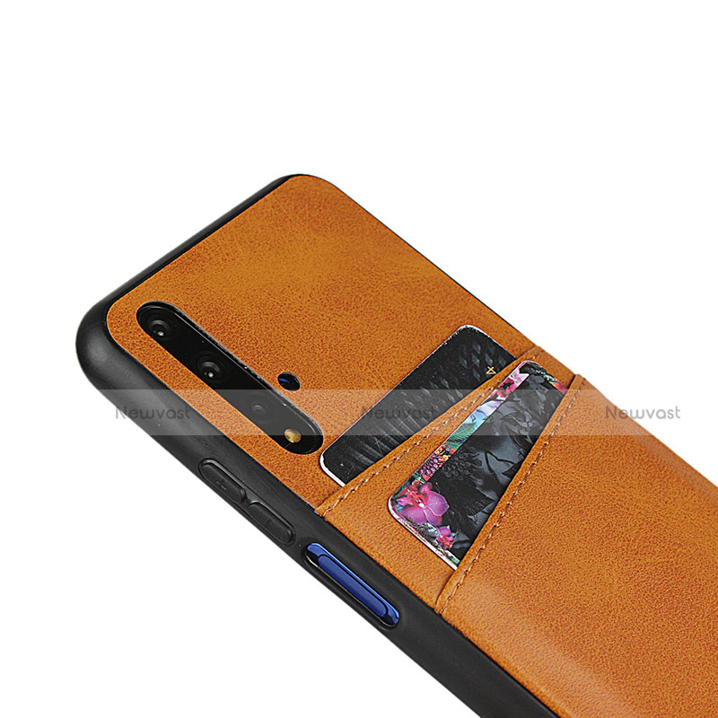 Soft Luxury Leather Snap On Case Cover R04 for Huawei Honor 20S