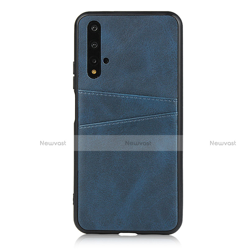 Soft Luxury Leather Snap On Case Cover R04 for Huawei Honor 20S