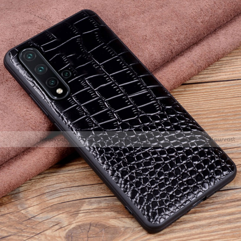 Soft Luxury Leather Snap On Case Cover R04 for Huawei Nova 5