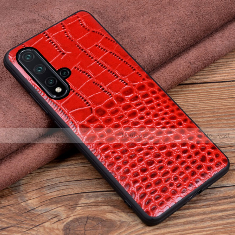 Soft Luxury Leather Snap On Case Cover R04 for Huawei Nova 5 Pro