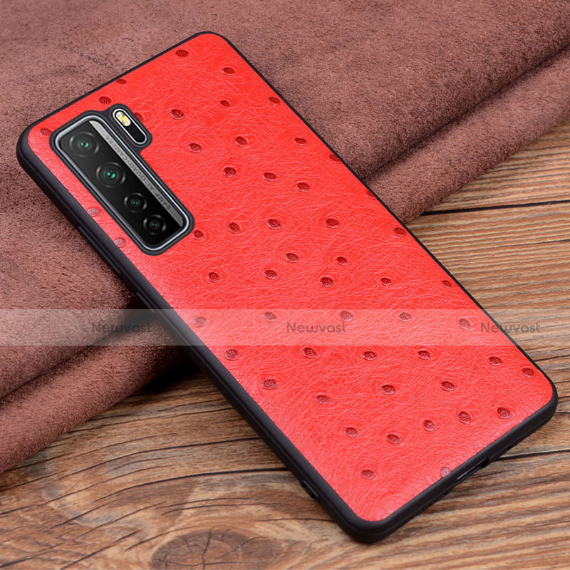 Soft Luxury Leather Snap On Case Cover R04 for Huawei Nova 7 SE 5G