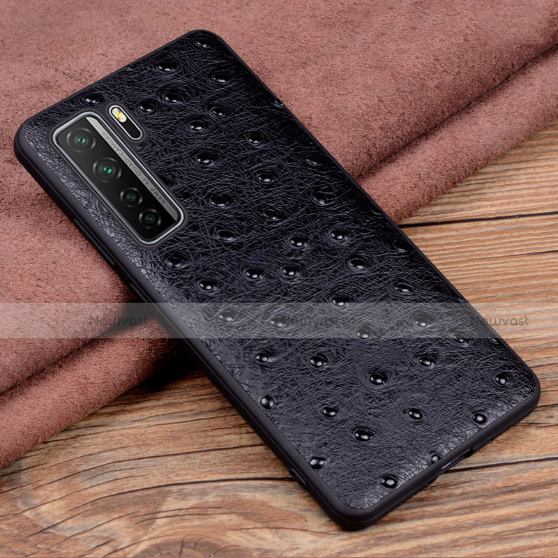 Soft Luxury Leather Snap On Case Cover R04 for Huawei Nova 7 SE 5G