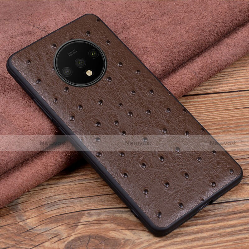 Soft Luxury Leather Snap On Case Cover R04 for OnePlus 7T